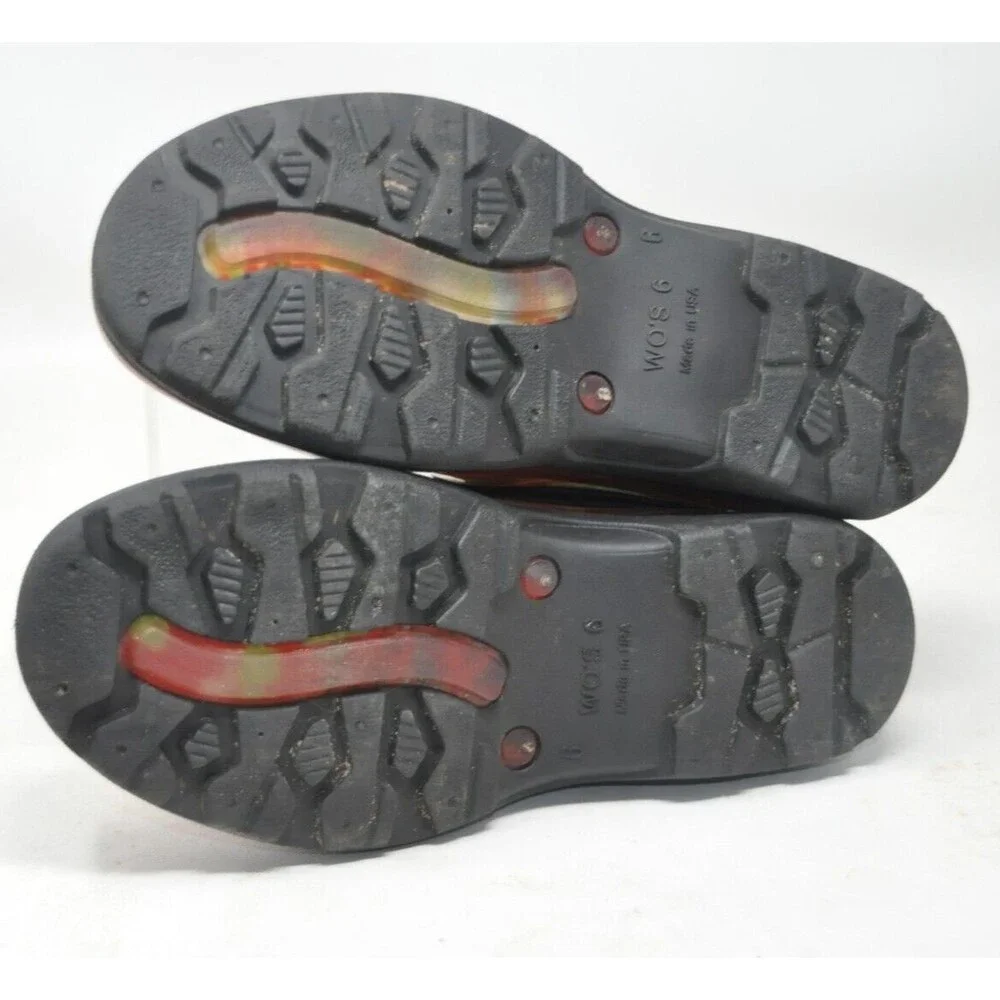 Sloggers Womens Size 6 Waterproof Garden Shoes Red Paisley USA